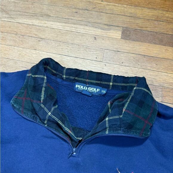 Vintage Polo Ralph Lauren Golf Collared Sweatshirt - Picture 3 of 5